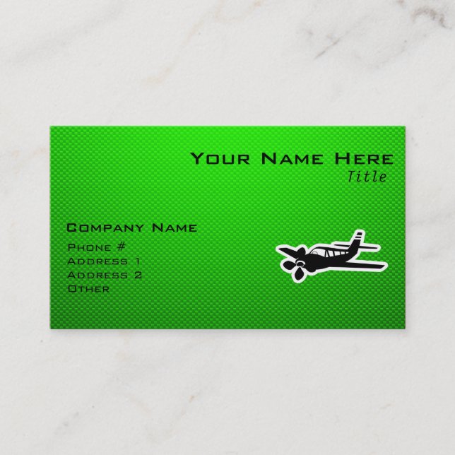 Carte De Visite Plan vert (Devant)