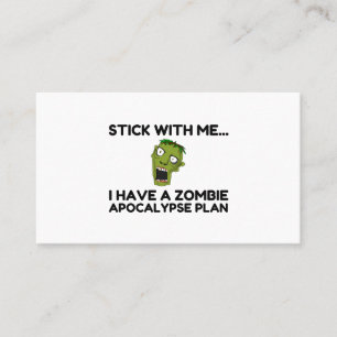 Carte De Visite Plan Zombie Apocalypse