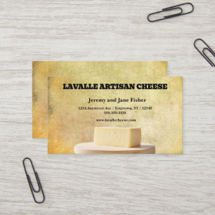 Carte De Visite Planche à Fromage Fabricant de Fromage Fromagerie