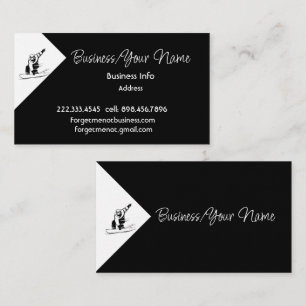 Carte De Visite Planche à neige à logo classique professionnel mod