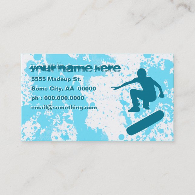 Carte De Visite planche à roulettes (Devant)