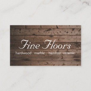 Carte De Visite Plancher Bois Franc Marbre Construction Entreprise