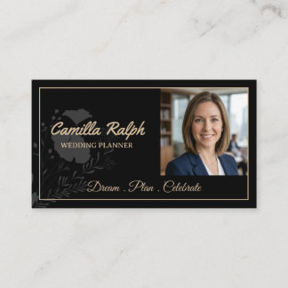 Carte De Visite Planificateur de mariage avec photo personnalisée