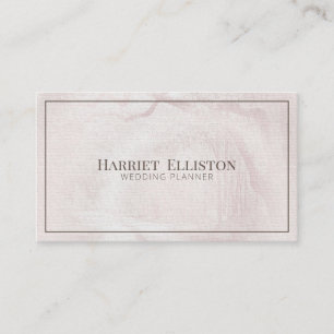 Carte De Visite Planificateur de mariage élégant moderne en tissu