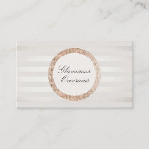 Carte De Visite Planificateur d'événements élégant et chic et orga