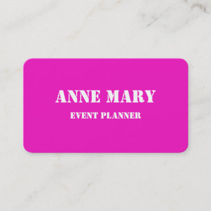 Carte De Visite Planificateur d'événements Mariage de couleur vive