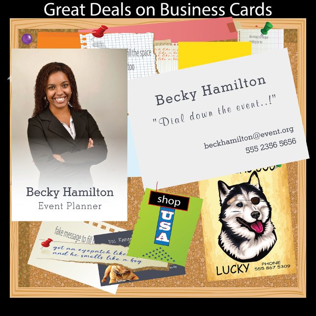 Carte De Visite Planificateur d'événements Misty Modèle photo Vale (Créateur téléchargé)