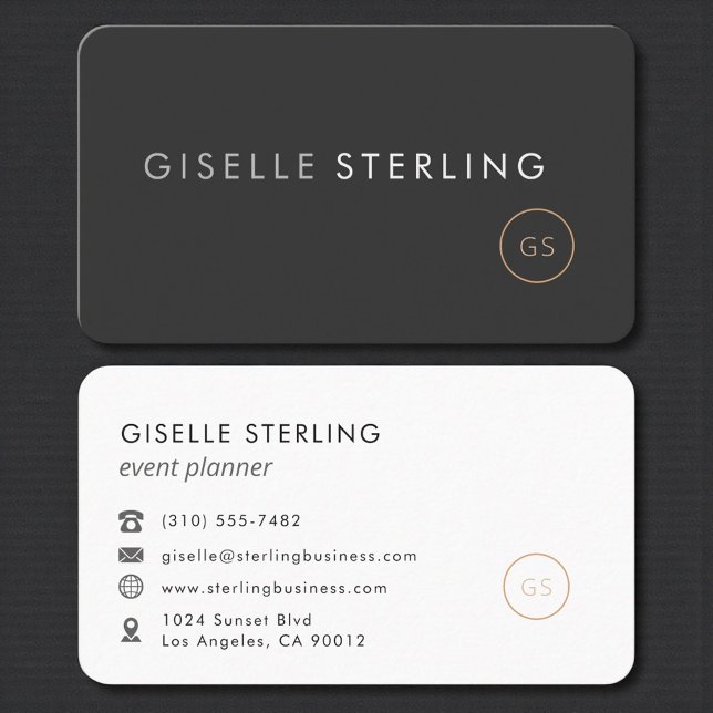 Carte De Visite Planificateur d'événements Professionnel (Créateur téléchargé)