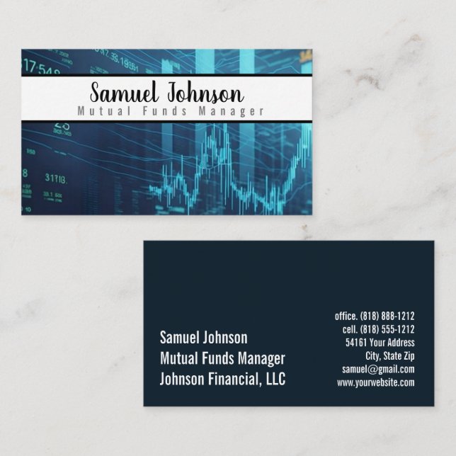 Carte De Visite Planificateur financier Comptable Gestion de patri (Devant / Derrière)