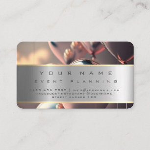 Carte De Visite Planification de l'événement Beaux ballons colorés