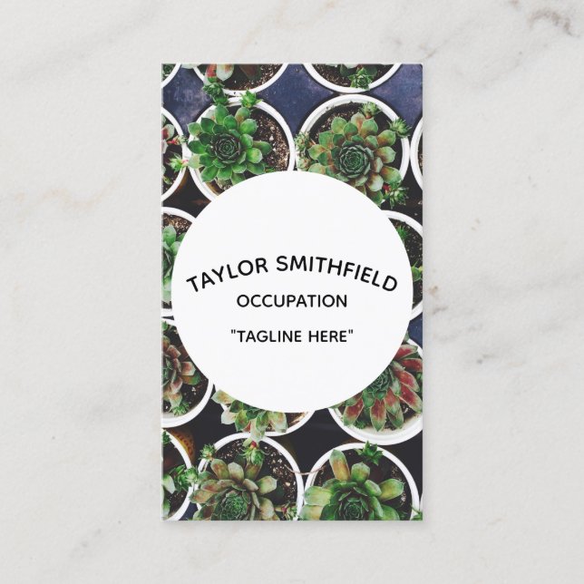 carte de visite plante (Devant)