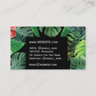 Carte De Visite Plante Caretaker Green Professional Executive