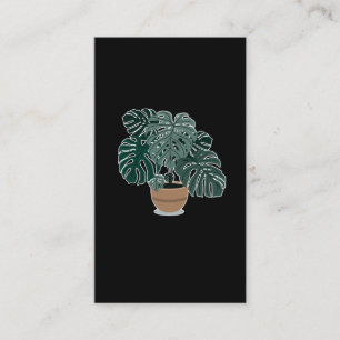 Carte De Visite Plante de Monstera Belle Houseplant