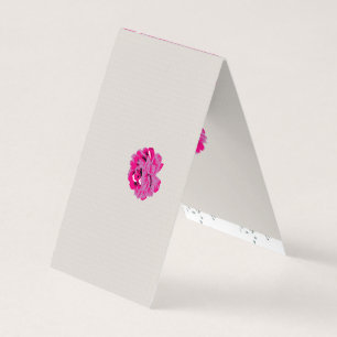 Carte De Visite plante, fleur, pétale, rose, magenta, police, moti