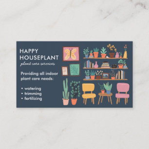 Carte De Visite Plante Sitter Houseplant Plante Watering Maison