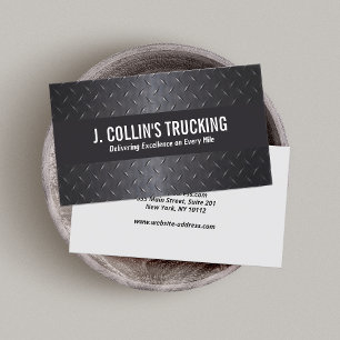 Carte De Visite Plaque de diamant noir automatique en métal