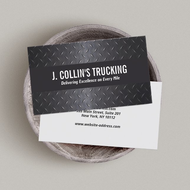 Carte De Visite Plaque de diamant noir automatique en métal (Créateur téléchargé)