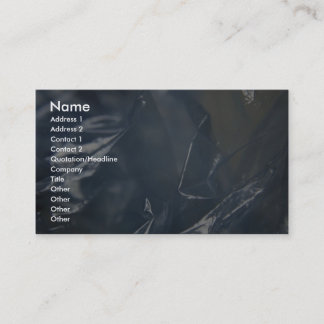 Carte De Visite Plastique unique