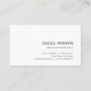 Carte De Visite Plat professionnel minimaliste moderne personnalis