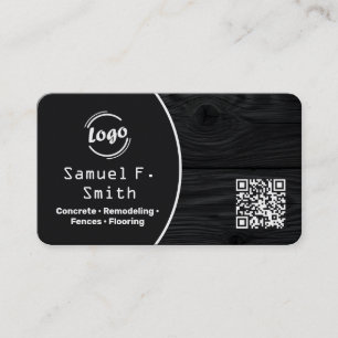 Carte De Visite Platelage et Clôture QR personnalisé