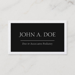 Carte De Visite Platine noir Médicale de bannière de docteur MD 