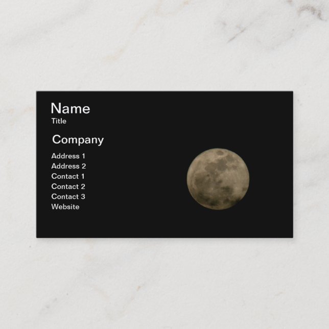 Carte de visite pleine lune (Devant)