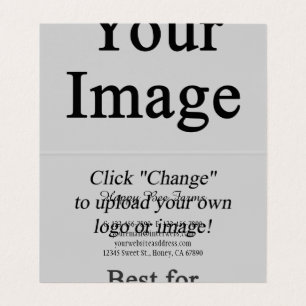 Carte de visite plié d'image personnalisé