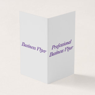 Carte de visite plié par professionnel