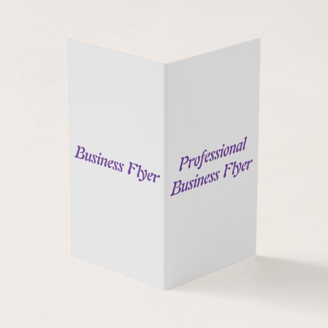 Carte de visite plié par professionnel (Extérieur)