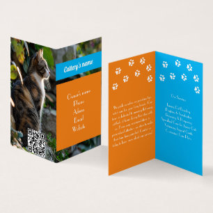 Carte de visite plié personnalisable pour la batte