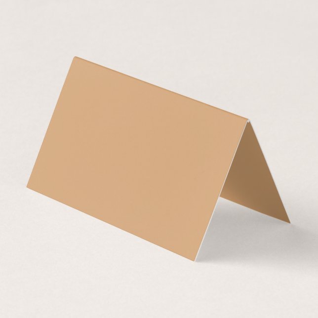 Carte de visite plié personnalisé - Sable chaud (Devant)