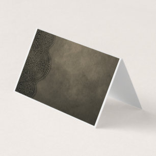 Carte de visite pliée