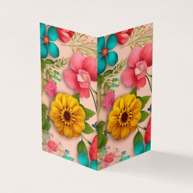 Carte de visite pliée (Extérieur)