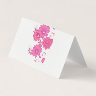 Carte de visite pliée