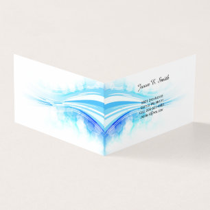 Carte de visite pliée