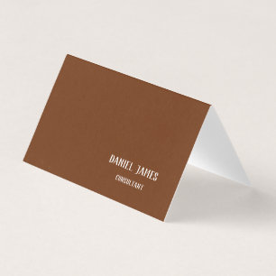 Carte de Visite Pliée