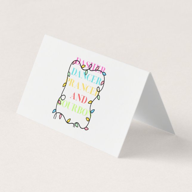 Carte de visite pliée (Devant)