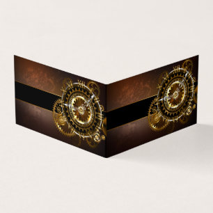 Carte de visite pliée