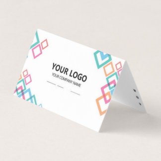 Carte de visite pliée