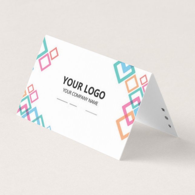 Carte de visite pliée (Devant)