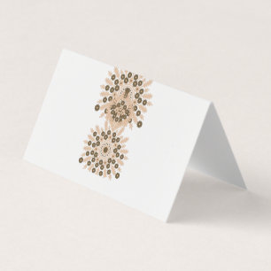 Carte de visite pliée