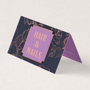 Carte de visite pliée