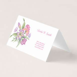 Carte de visite pliée