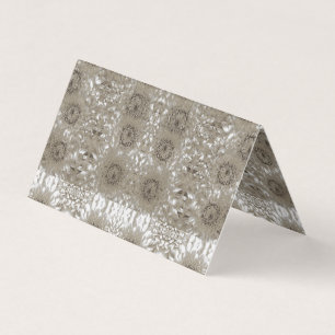 Carte de visite pliée