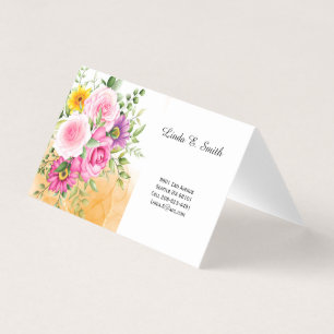 Carte de visite pliée