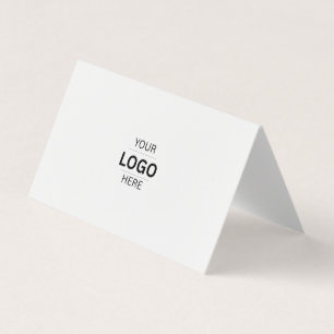 Carte de visite pliée en tente horizontale personn