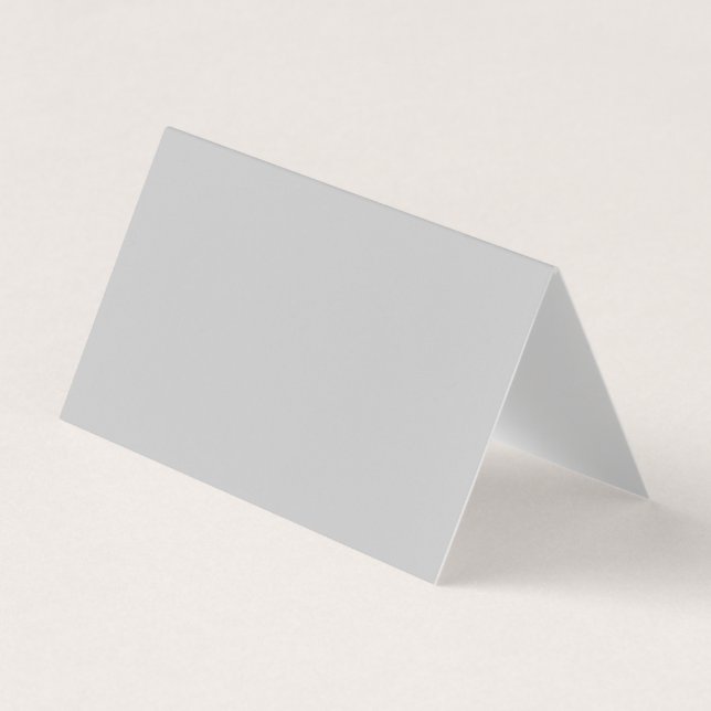 Carte de visite pliée grise luxe (Devant)