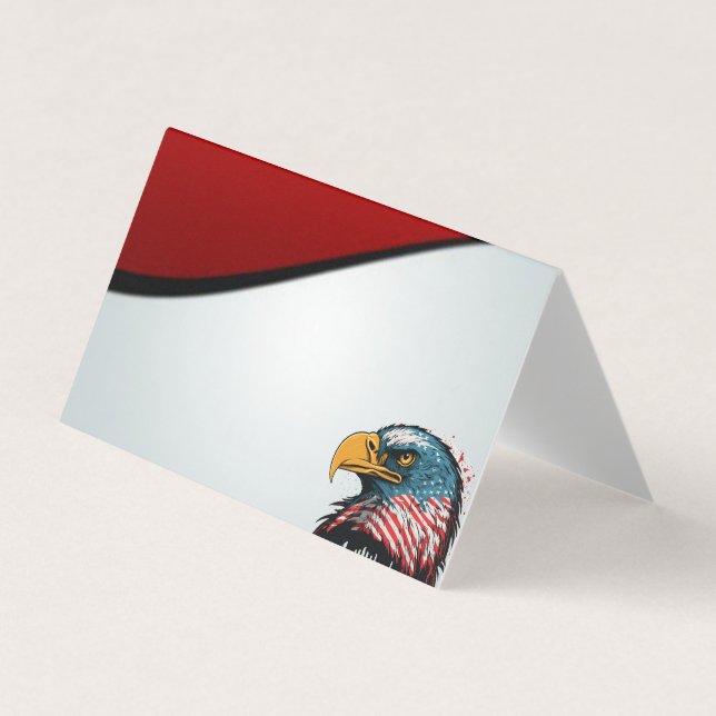 Carte de visite pliée horizontale en tente (Devant)