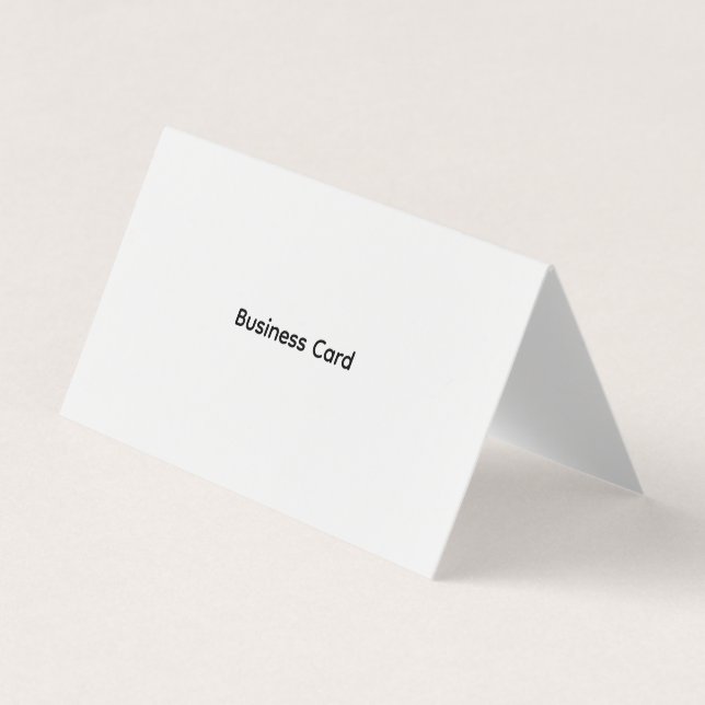 Carte de visite pliée personnalisée professionnell (Devant)