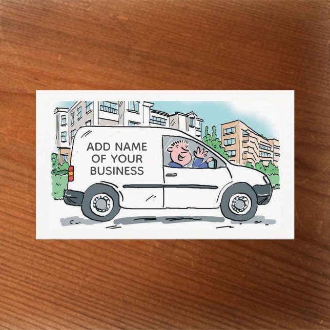 Carte De Visite Plomberie avec nom sur Van Plus QR Code (Créateur téléchargé)